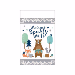Amscan We Can Bearly Wait! Paper Baby Shower Party Table Cover