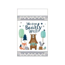 Amscan We Can Bearly Wait! Paper Baby Shower Party Table Cover