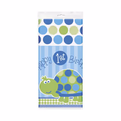 Unique Party Plastic Turtle 1st Birthday Party Table Cover