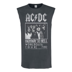 Amplified Mens Highway To Hell AC/DC Tank Top - XL, Charcoal