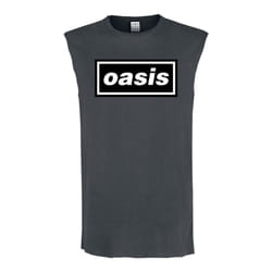 Amplified Mens Oasis Logo Tank Top - XL, Charcoal