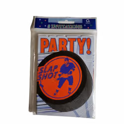 Amscan Slap Shot Party Invitations (Pack of 8)