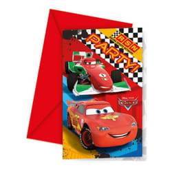 Cars RSN Invitations (Pack of 6)