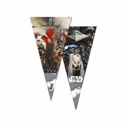 Star Wars Characters Plastic Cone Party Bags (Pack of 6)