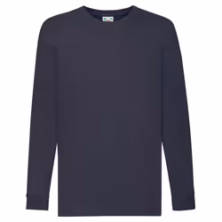 Fruit of the Loom Childrens/Kids Value Long-Sleeved T-Shirt - 3-4 Years, Deep Navy