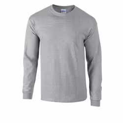 Gildan Unisex Adult Ultra Cotton Long-Sleeved T-Shirt - S, Sports Grey