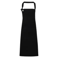 Premier Unisex Adult Calibre Bibbed Apron - One Size, Black