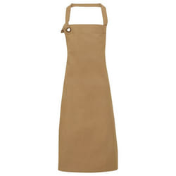 Premier Unisex Adult Calibre Bibbed Apron - One Size, Khaki