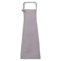 Premier Unisex Adult Calibre Bibbed Apron - One Size, Silver