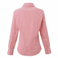 Premier Womens/Ladies Gingham Long-Sleeved Shirt - 20 UK, Red/White