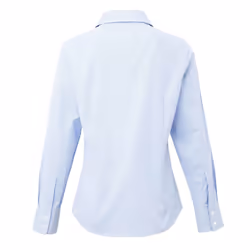 Premier Womens/Ladies Gingham Long-Sleeved Shirt - 18 UK, Light Blue/White