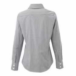 Premier Womens/Ladies Gingham Long-Sleeved Shirt - 16 UK, Black/White