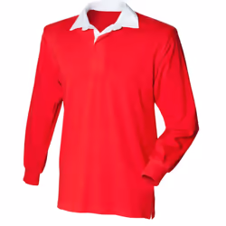 Front Row Childrens/Kids Classic Rugby Shirt - 5-6 Years, Red