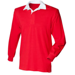 Front Row Childrens/Kids Classic Rugby Shirt - 5-6 Years, Red