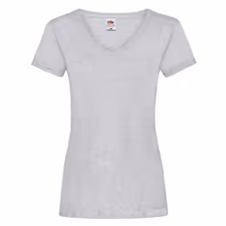 Fruit of the Loom Womens/Ladies Heather V Neck Lady Fit T-Shirt - XL, Heather Grey