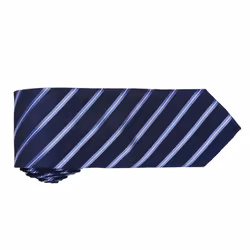 Premier Mens Stripe Tie - One Size, Navy/Royal Blue