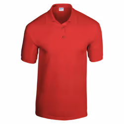 Gildan Childrens/Kids Plain Jersey Polo Shirt - 12-13 Years, Red