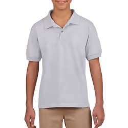 Gildan Childrens/Kids Plain Jersey Polo Shirt - 7-8 Years, Sports Grey