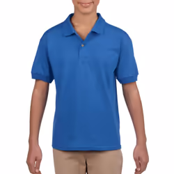 Gildan Childrens/Kids Plain Jersey Polo Shirt - 12-13 Years, Royal Blue