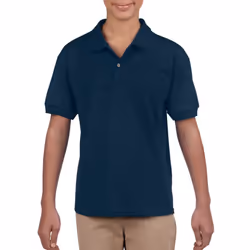 Gildan Childrens/Kids Plain Jersey Polo Shirt - 12-13 Years, Navy