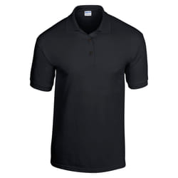 Gildan Childrens/Kids Plain Jersey Polo Shirt - 9-11 Years, Black