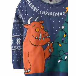 The Gruffalo Boys Knitted Christmas Jumper - 2-3 Years, Blue