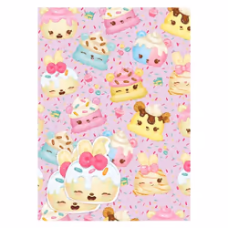 Num Noms Characters Wrapping Paper (Pack of 4)