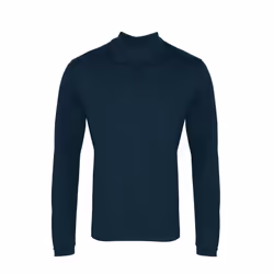 Premier Mens Coolchecker Pique Long-Sleeved Polo Shirt - 4XL, Navy