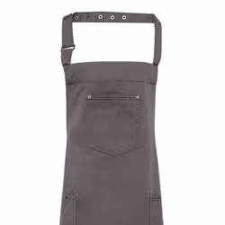 Premier Unisex Adult Twill Chino Full Apron - One Size, Black