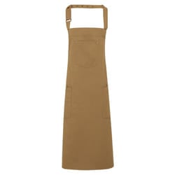 Premier Unisex Adult Twill Chino Full Apron - One Size, Khaki