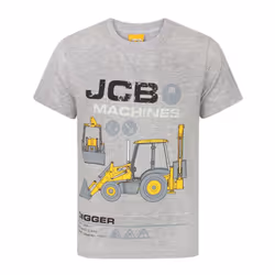 JCB Childrens/Kids Digger T-Shirt - 11-12 Years, Grey Marl