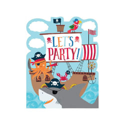 Amscan Ahoy Hot Stamped 1st Birthday Invitations (Pack of 8)
