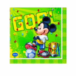 Disney Paper Football Mickey Mouse Napkins (Pack of 20)
