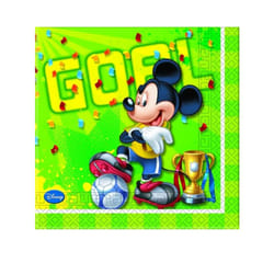 Disney Paper Football Mickey Mouse Napkins (Pack of 20)