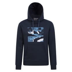 Mountain Warehouse Mens Explore The Outdoors Hoodie - L, Navy