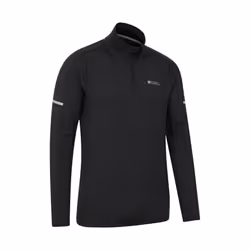 Mountain Warehouse Mens Core Recycled Half Zip Midlayer - 4XL, Black