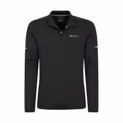 Mountain Warehouse Mens Core Recycled Half Zip Midlayer - 4XL, Black