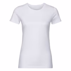 Russell Womens/Ladies Authentic Organic T-Shirt - L, White