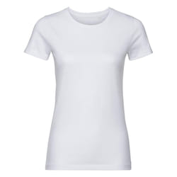 Russell Womens/Ladies Authentic Organic T-Shirt - L, White