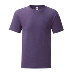Fruit of the Loom Mens Iconic 150 Heather T-Shirt - L, Heather Purple