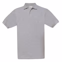 B&C Mens Safran Polo Shirt - M, Heather Grey