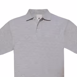 B&C Mens Safran Polo Shirt - M, Heather Grey
