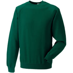 Russell Mens Spotshield Raglan Sweatshirt - 4XL, Bottle Green