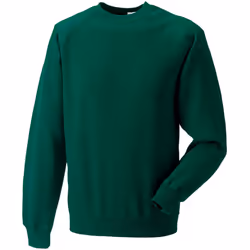 Russell Mens Spotshield Raglan Sweatshirt - L, Bottle Green