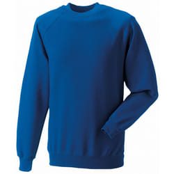 Russell Mens Spotshield Raglan Sweatshirt - L, Bright Royal Blue