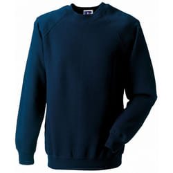 Russell Mens Spotshield Raglan Sweatshirt - XS, French Navy
