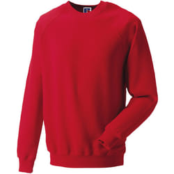 Russell Mens Spotshield Raglan Sweatshirt - XXL, Classic Red