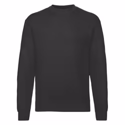 Fruit of the Loom Mens Lightweight Drop Shoulder Sweatshirt - S, Black