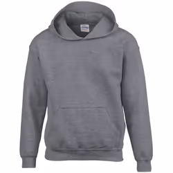 Gildan Childrens/Kids Heavy Blend Hooded Sweatshirt - 12 Years, Graphite Heather