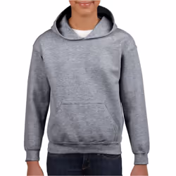 Gildan Childrens/Kids Heavy Blend Hooded Sweatshirt - 12 Years, Graphite Heather